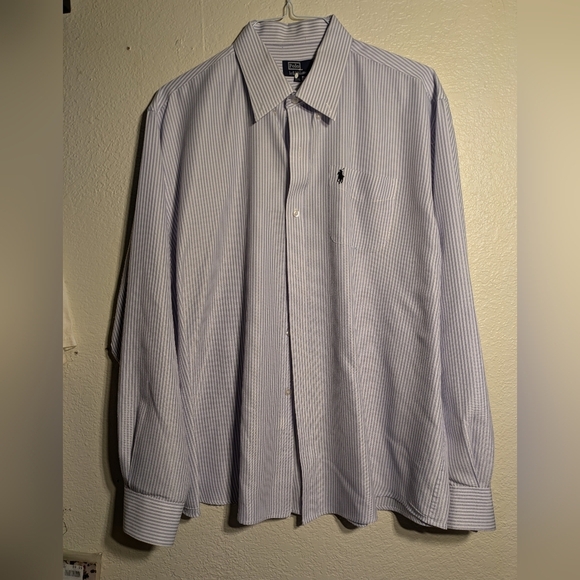 Polo Ralph Lauren Other - Polo by Ralph Lauren Men's Blue Striped Shirt Size Xxl Pre-owned